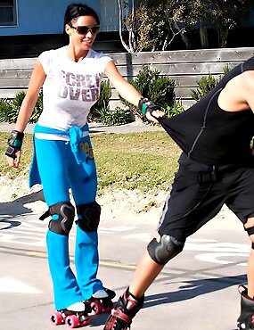 Katie Price rollergirl big