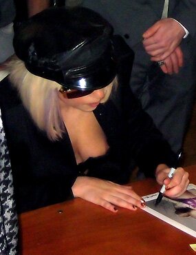 Lady Gaga nipple big