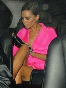 Victoria Beckham in car