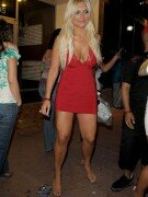 Brooke Hogan red dress